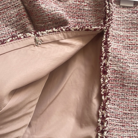 Vimly red tweed gold glitter trim jacket - Picture 4 of 7